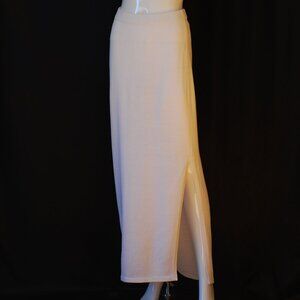 St. John Evening By Marie Gray Elegant White Maxi Skirt - USA